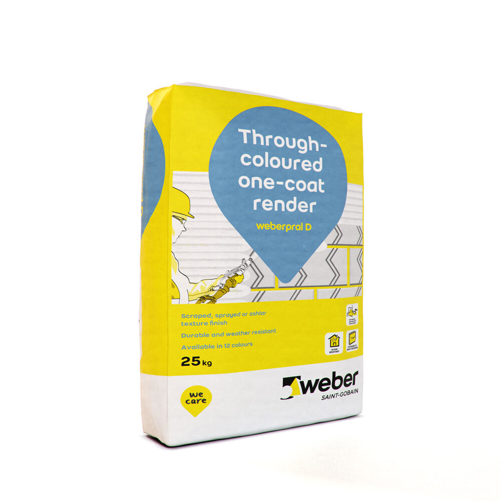 weberpral D – Through-colour monocouche render by Weber, available in Ireland weberpral D – Through-colour monocouche render by Weber, available in Ireland